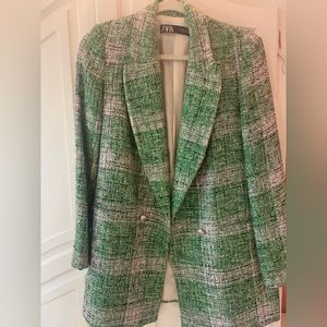 COPY - Green tweed blazer